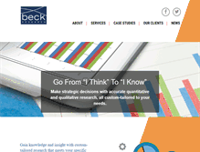 Tablet Screenshot of beckresearch.com